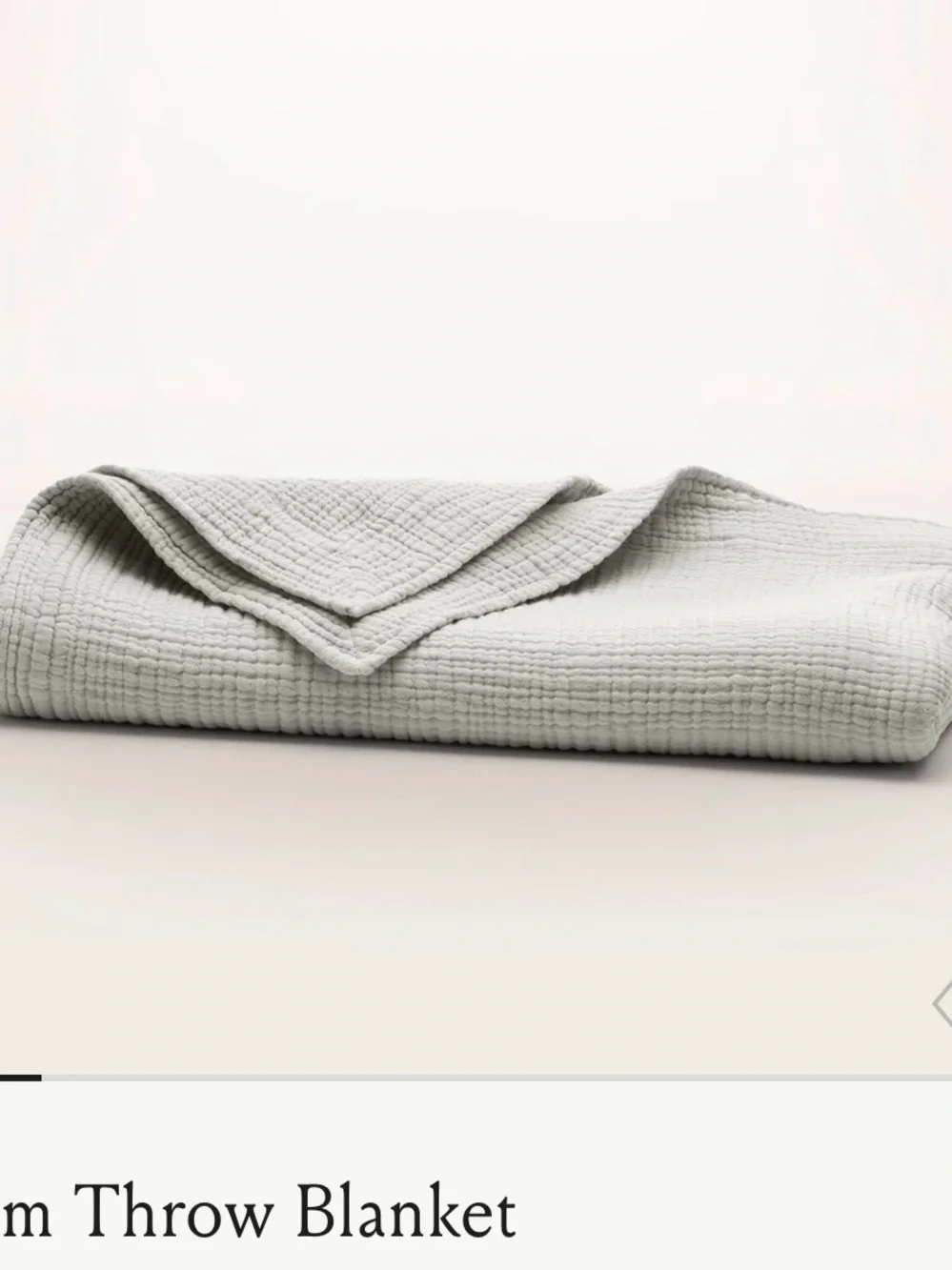 Boll & Branch Dream Cotton Throw Blanket